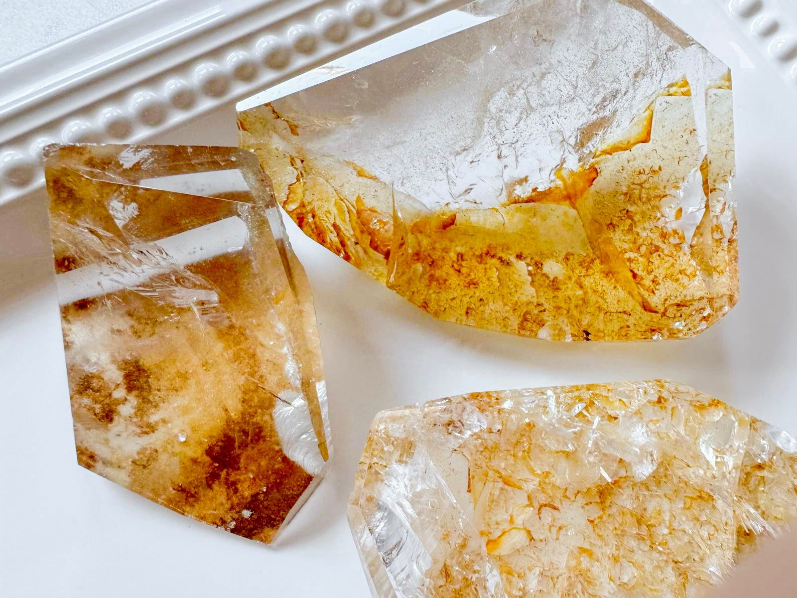 Quartz Raw & Polished Faceted Freeform || Madagascar