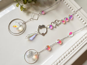 Rainbow Catcher Window Hanger || Silver Hoop
