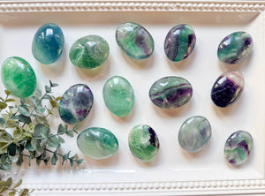Rainbow Fluorite Palm Stone
