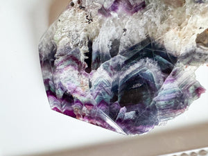 Rainbow Fluorite Slab Point