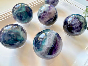 Rainbow Fluorite Sphere