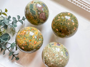 Rainforest Jasper Sphere
