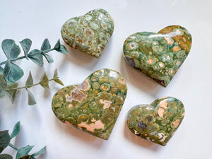 Rainforest Jasper heart