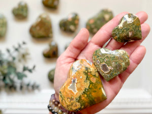 Rainforest Jasper heart
