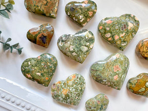 Rainforest Jasper heart