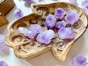 Raw Amethyst Teeth