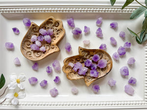 Raw Amethyst Teeth