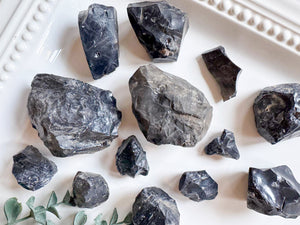 Raw Black Obsidian || Utah
