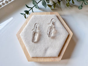 Raw Crystal Drop Earring
