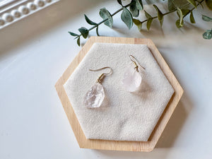 Raw Crystal Drop Earring