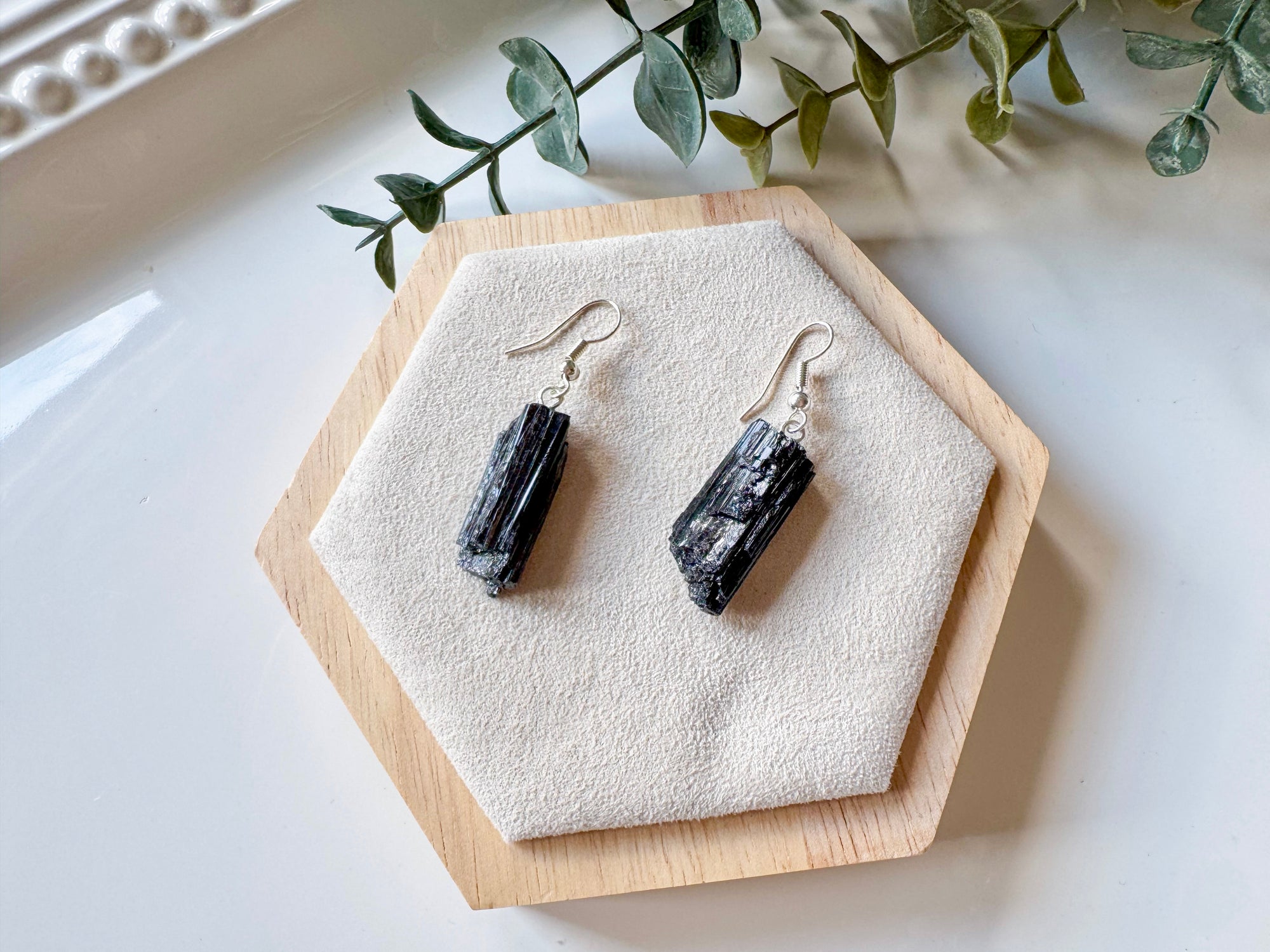 Raw Crystal Drop Earring