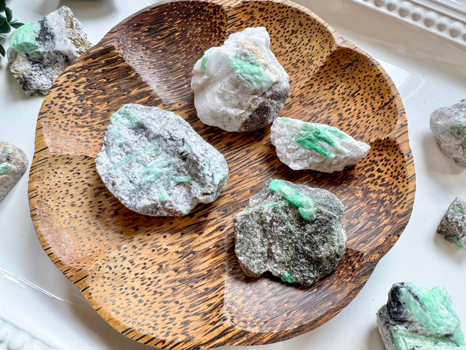 Raw Emerald on Matrix Specimens || Yunnan Province, China