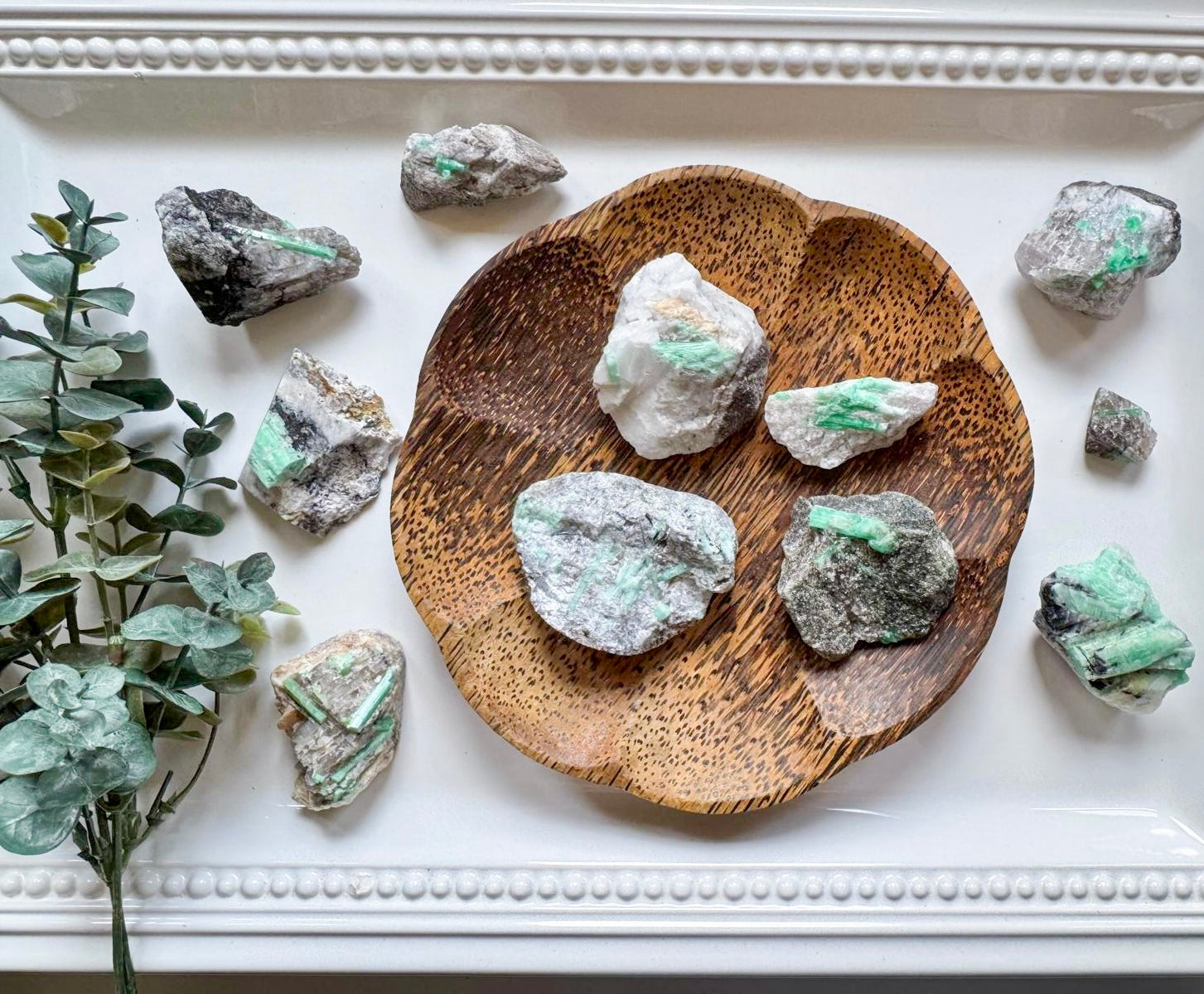 Raw Emerald on Matrix Specimens || Yunnan Province, China