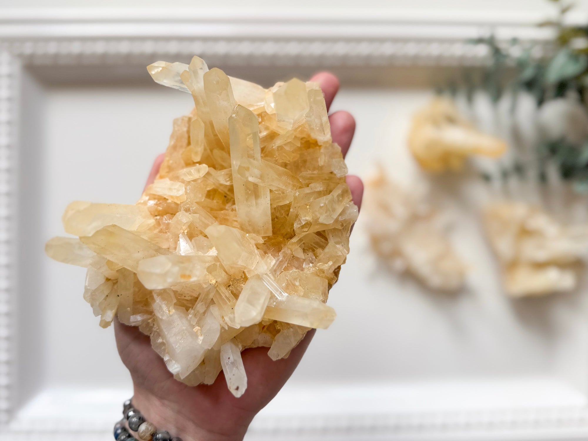 Raw Natural Citrine Cluster || Madagascar