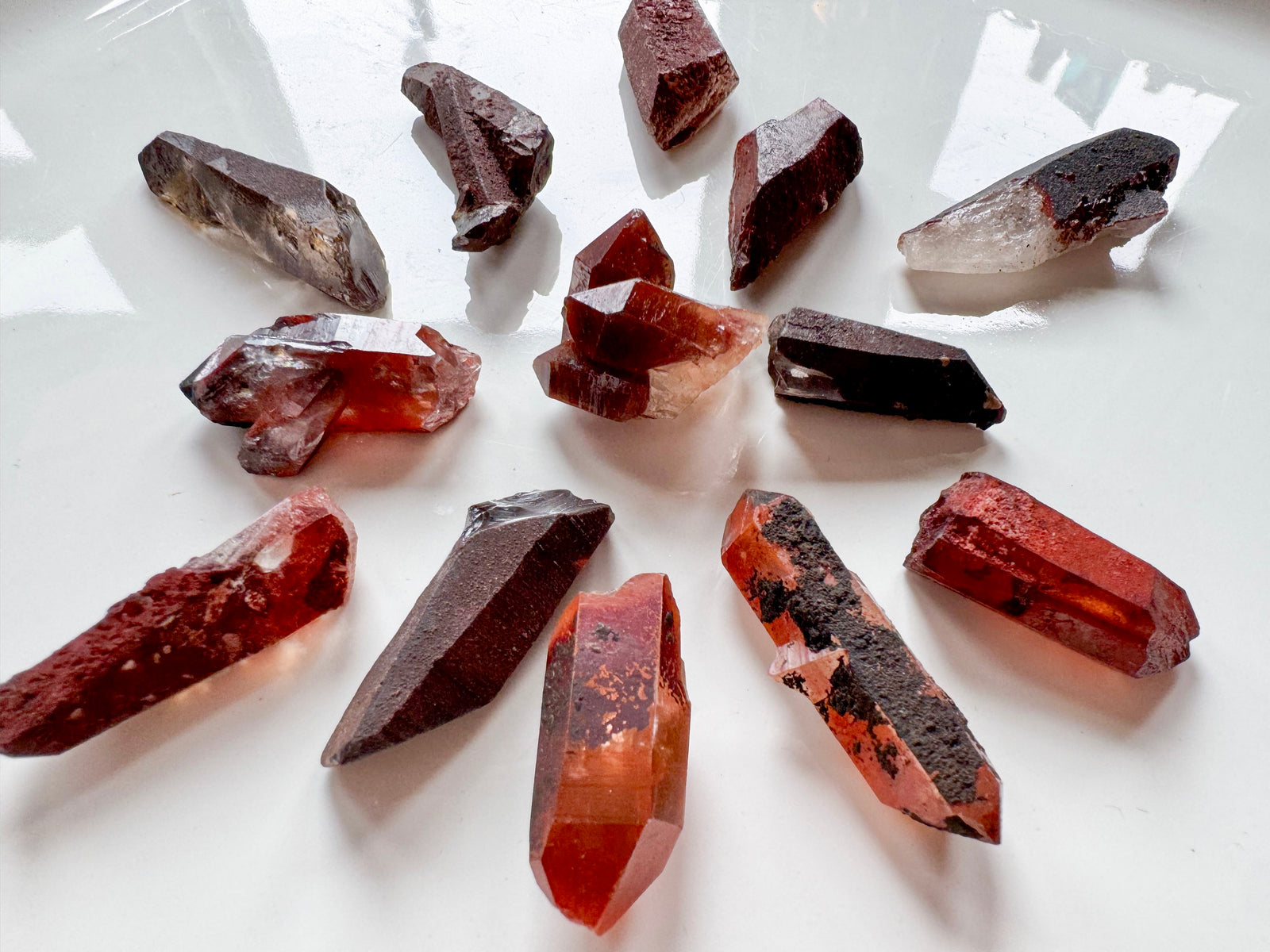 Raw Red Quartz Mini Points || Morocco