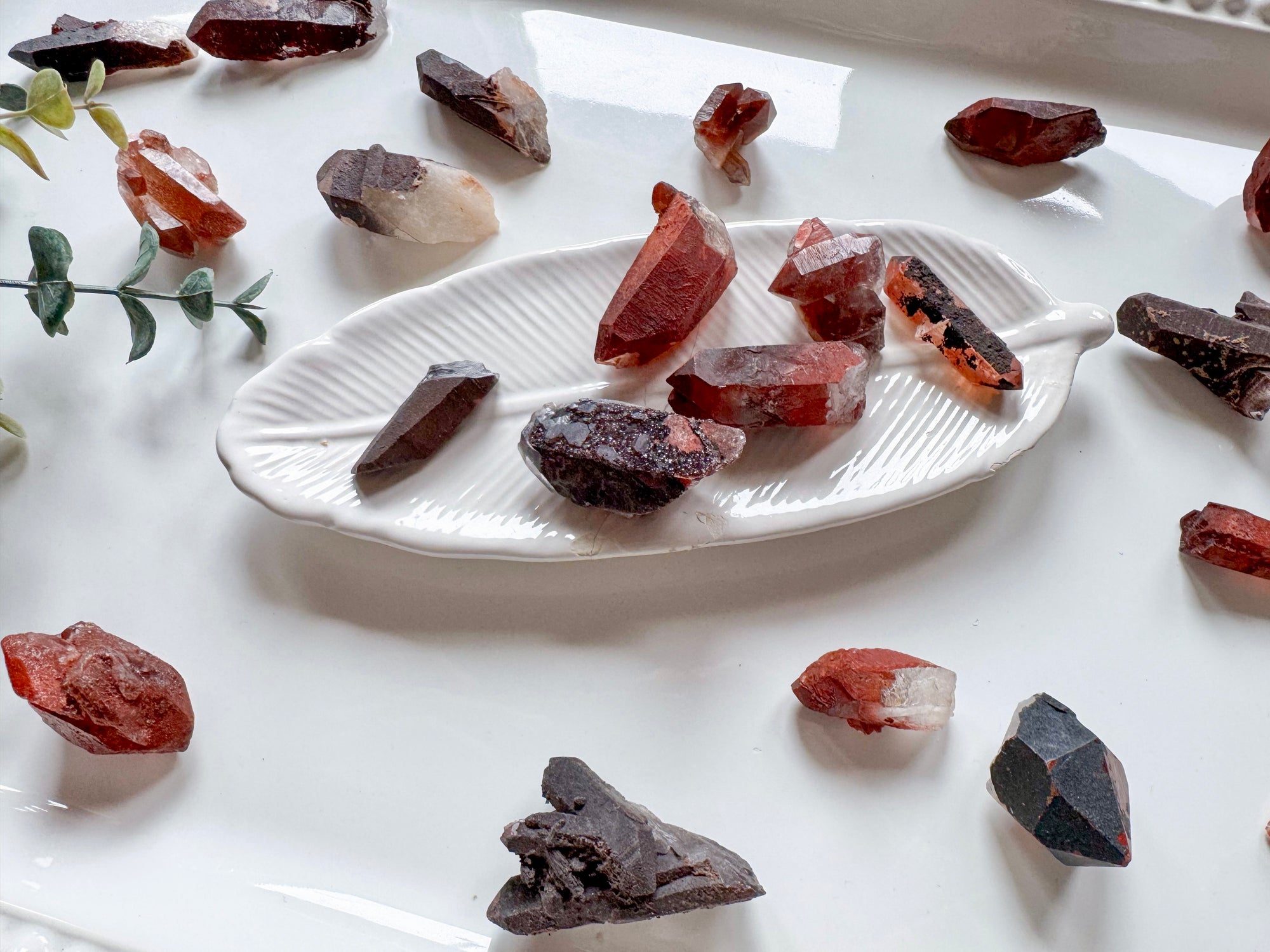 Raw Red Quartz Mini Points || Morocco