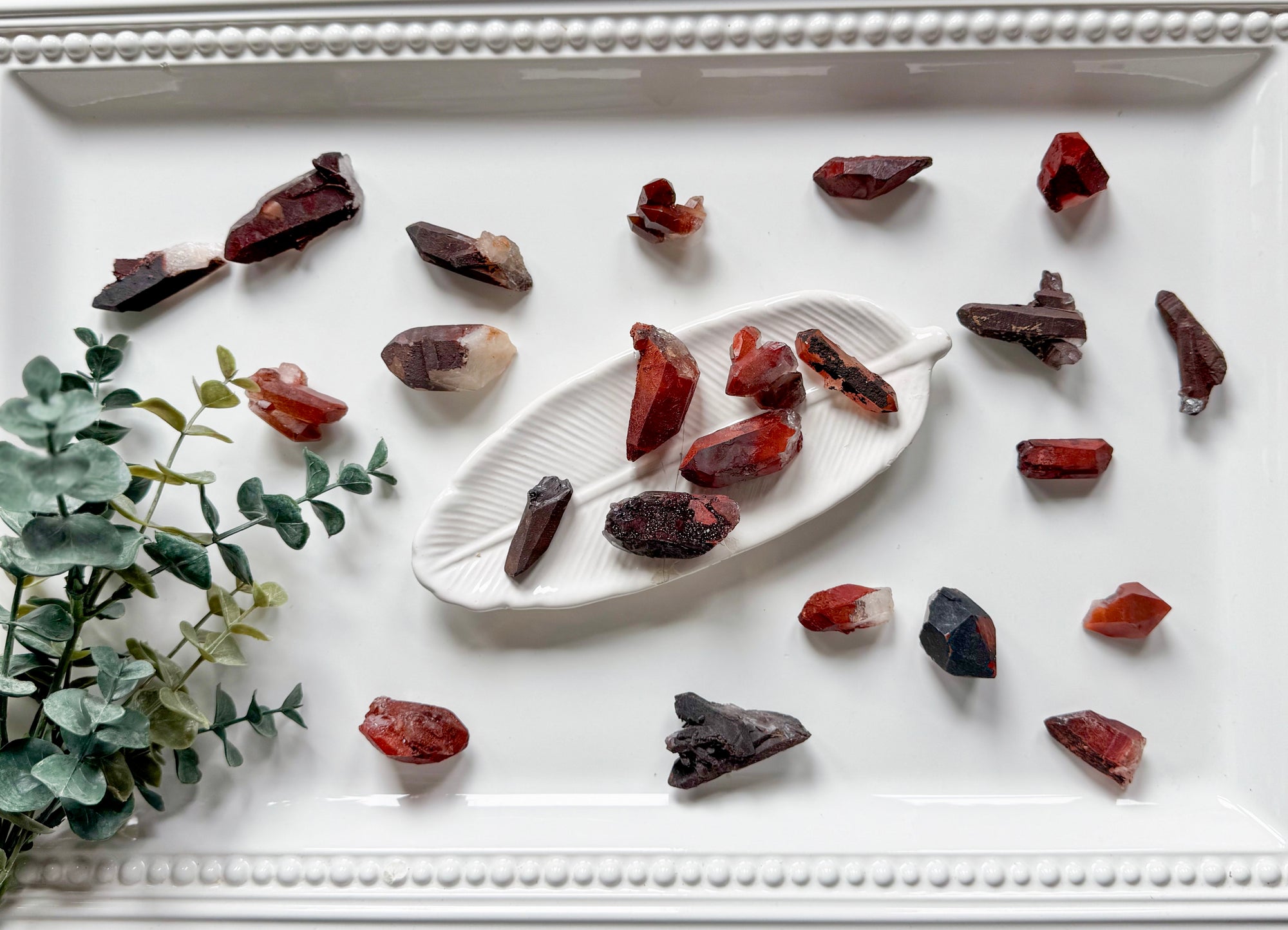 Raw Red Quartz Mini Points || Morocco