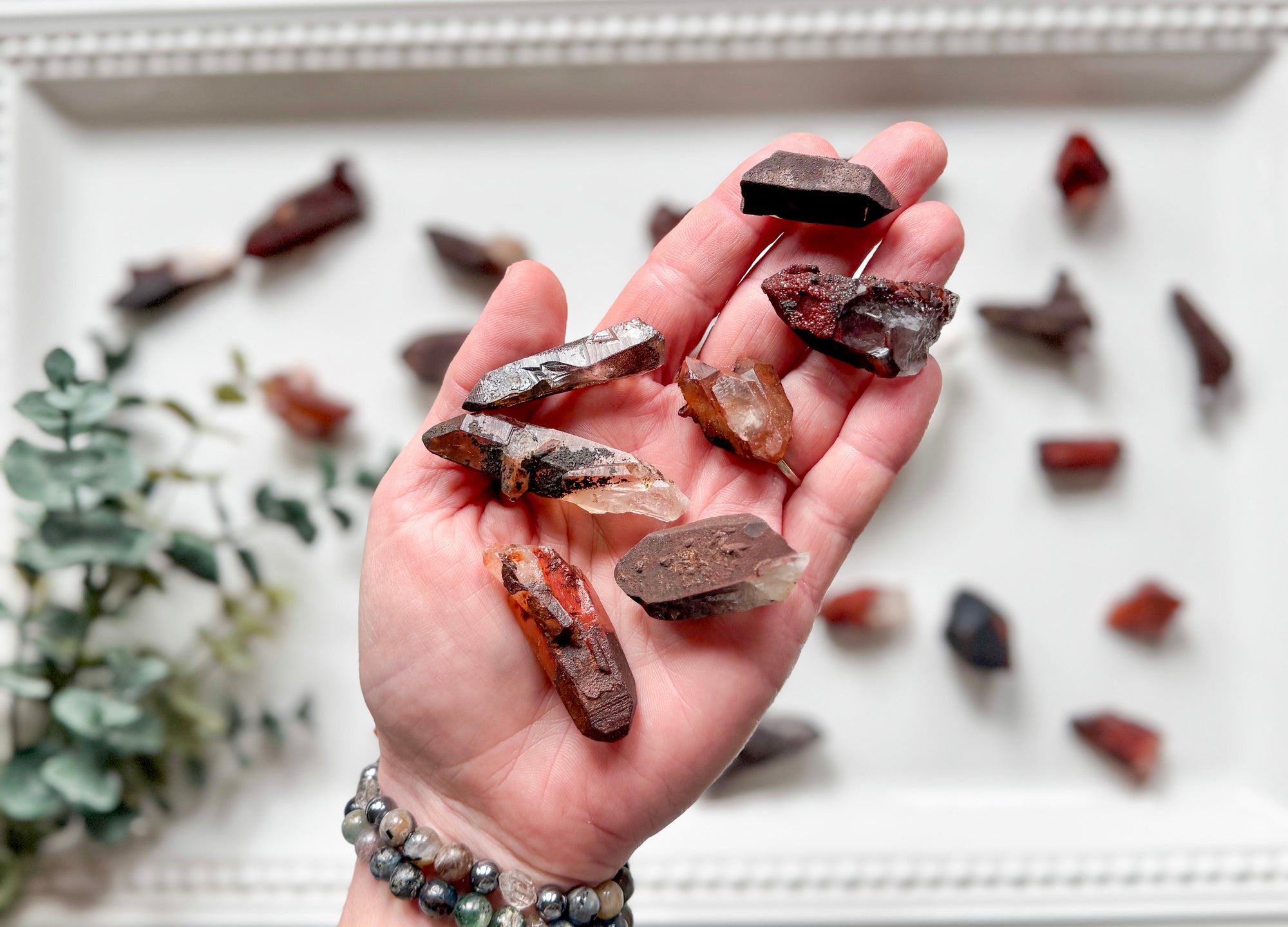 Raw Red Quartz Mini Points || Morocco