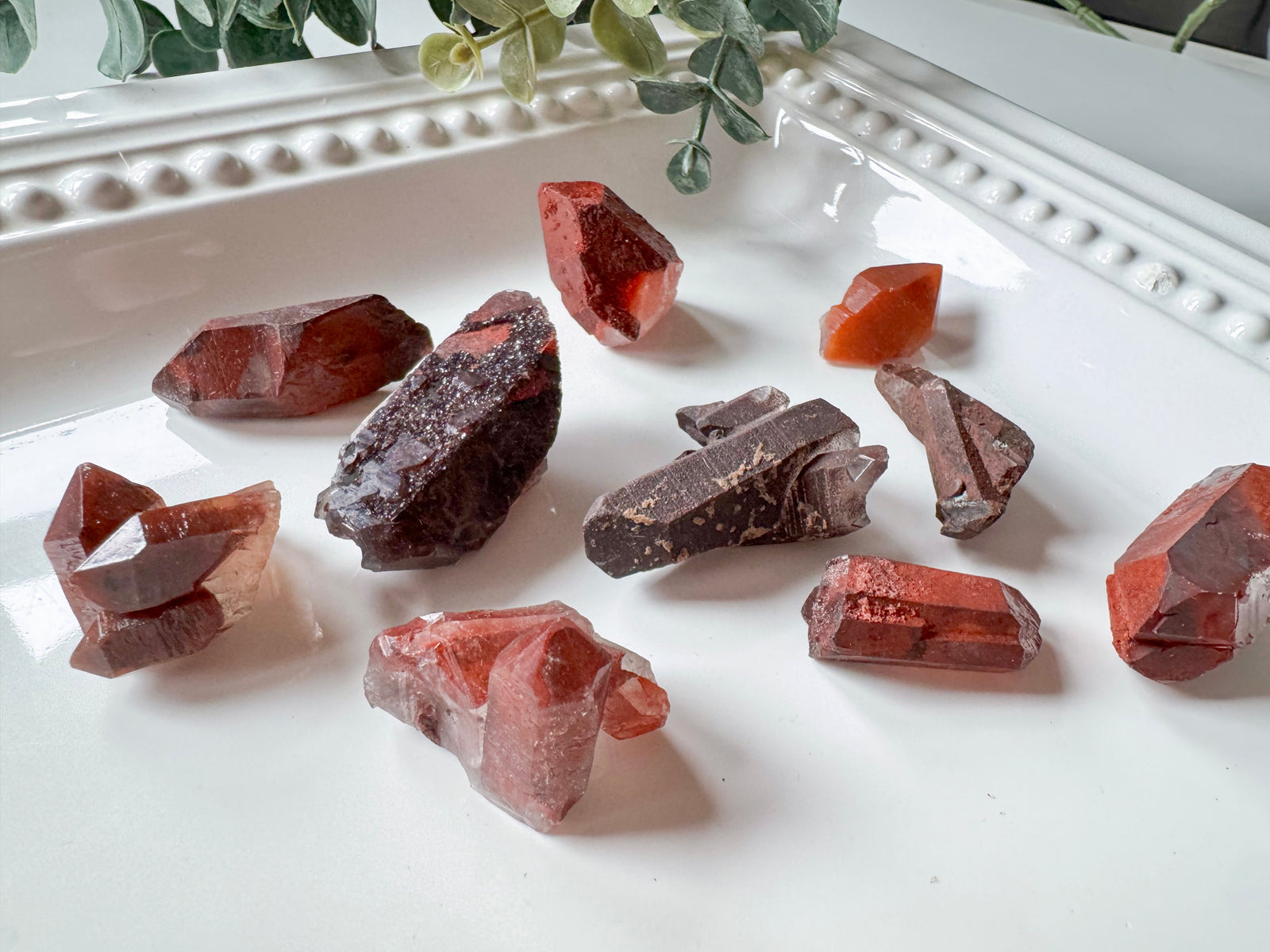 Raw Red Quartz Mini Points || Morocco