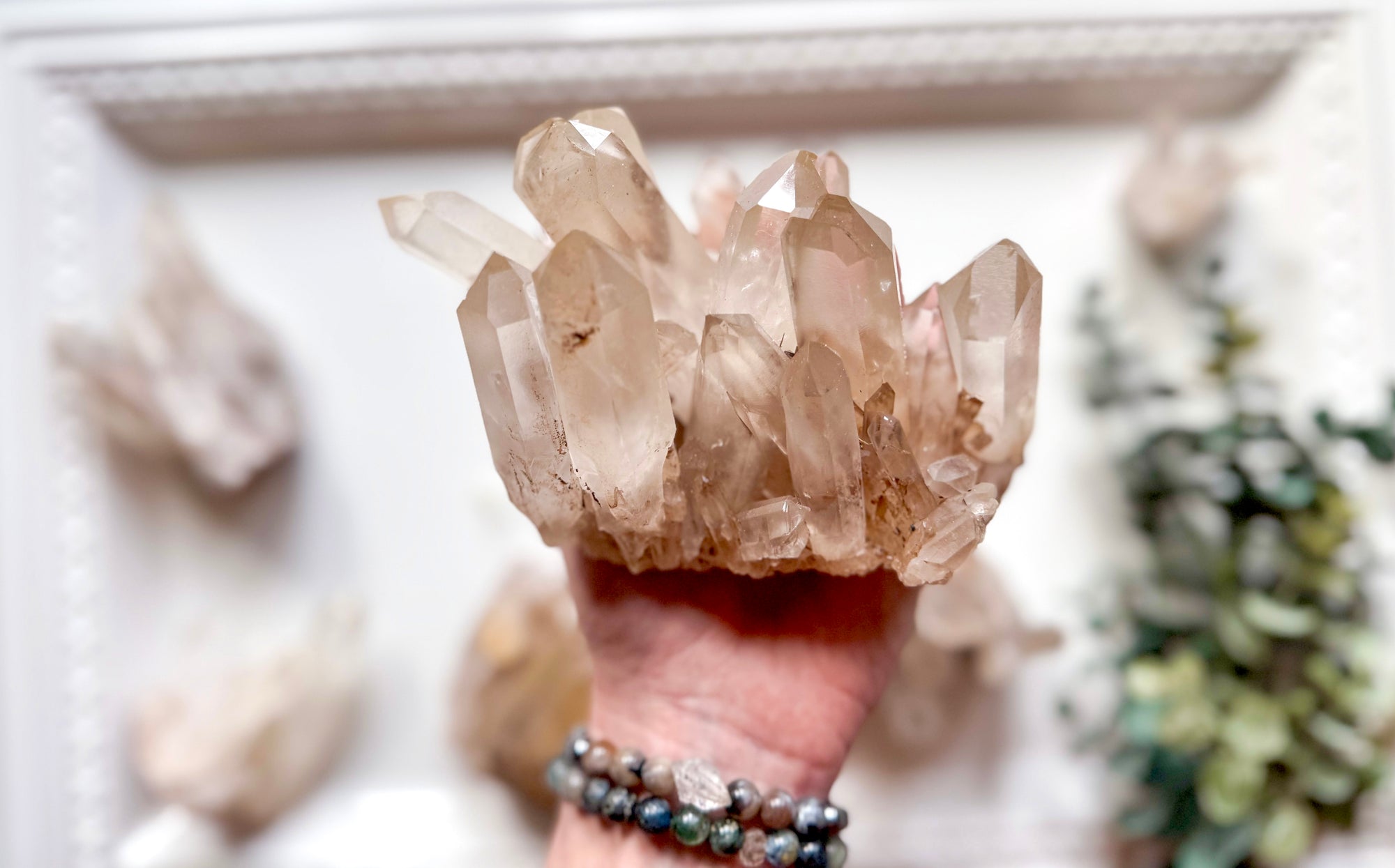 Raw Smoky Quartz Cluster || Brazil
