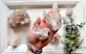 Raw Smoky Quartz Cluster || Brazil
