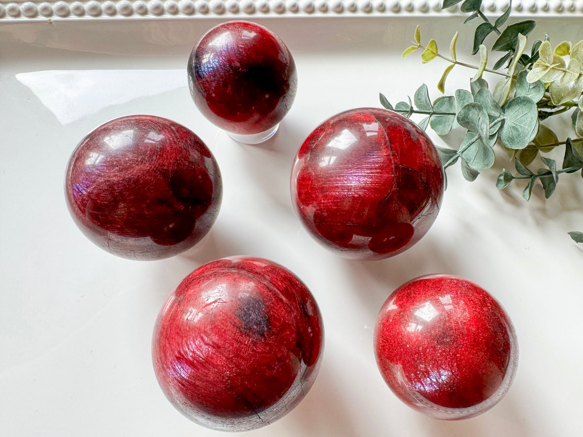 Red Moonstone Sphere
