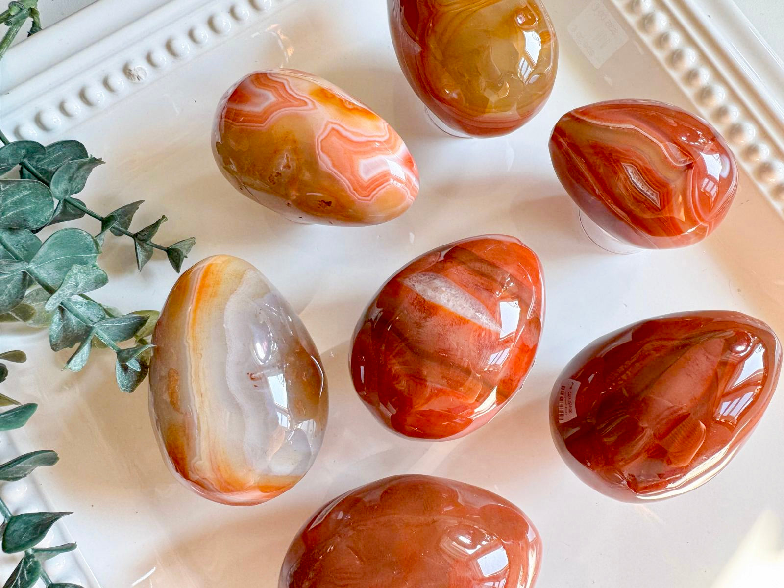 Red Sardonyx Crystal Egg