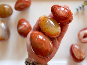 Red Sardonyx Crystal Egg