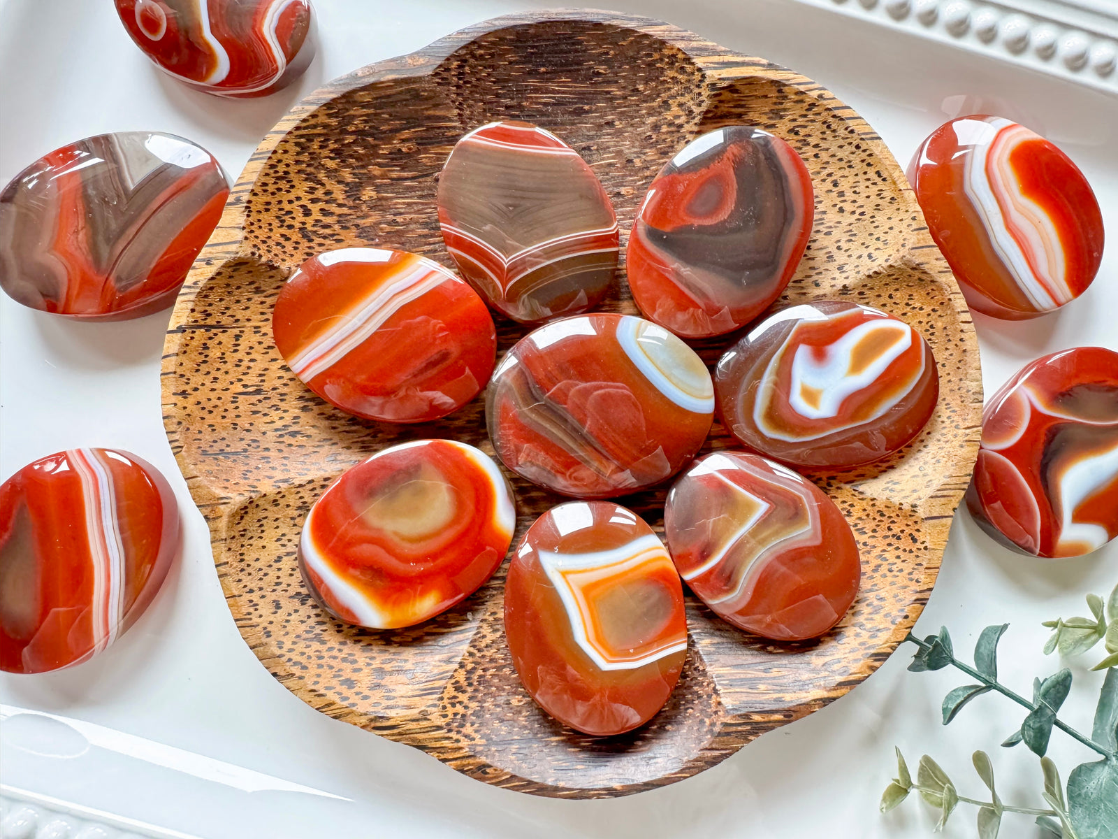 Red Sardonyx Palm Stone