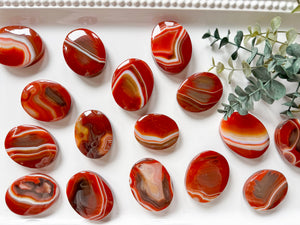 Red Sardonyx Palm Stone