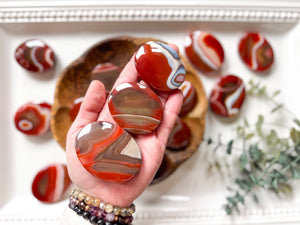 Red Sardonyx Palm Stone