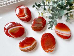 Red Sardonyx Palm Stone