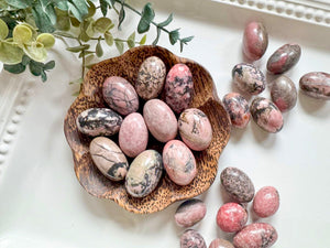 Rhodonite Round Tumbled Stone