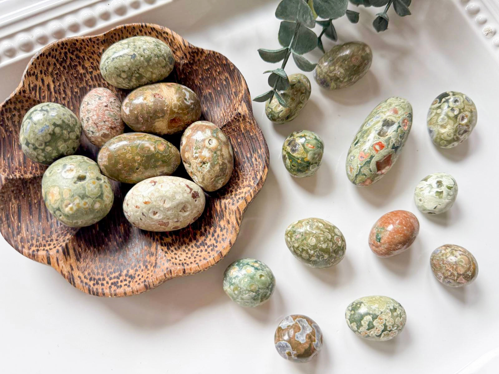 Rhyolite Jasper Round Tumbled Stone