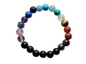 Rising Chakra Mala Boho Crystal Bracelet || Reiki Infused