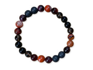 Root Chakra || Smoky Quartz, Garnet, Red Tiger's Eye & Red Brecciated Jasper || 8mm & 6mm