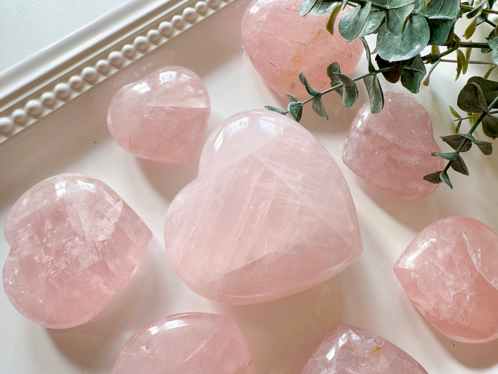 Rose Quartz Hearts || Madagascar