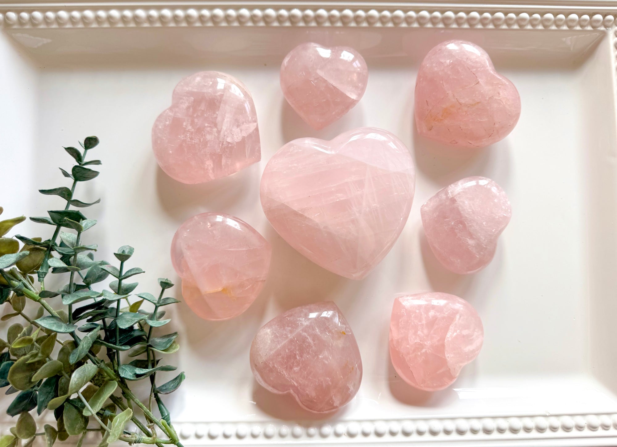 Rose Quartz Hearts || Madagascar