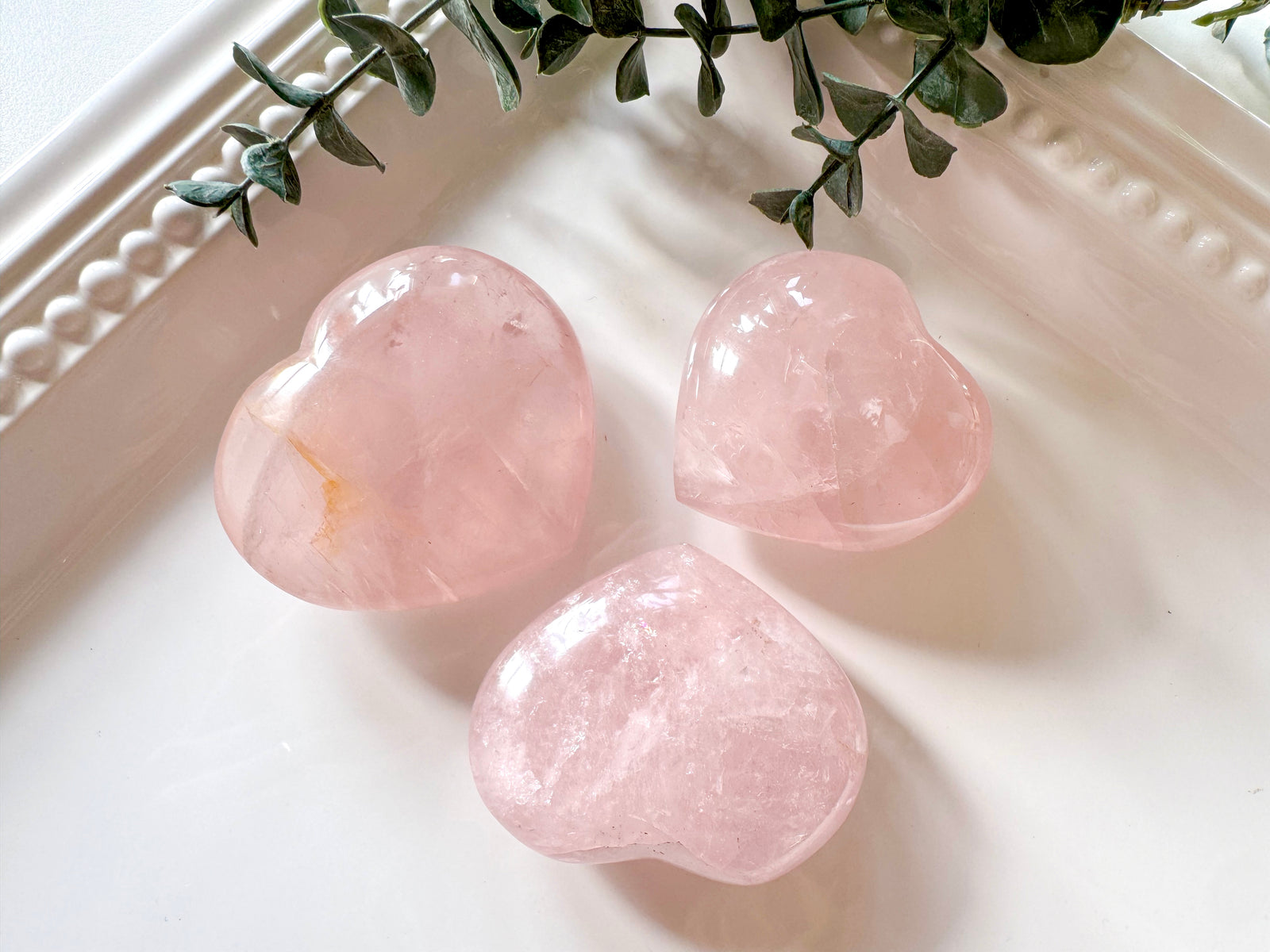 Rose Quartz Hearts || Madagascar