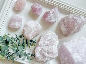 Rose Quartz Raw || Large