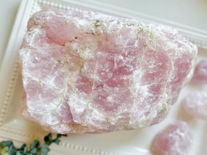 Rose Quartz Raw || Large