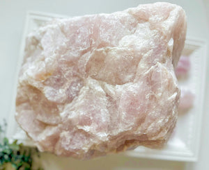 Rose Quartz Raw || Large