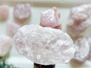 Rose Quartz Raw || Large