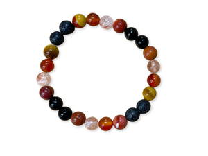 Sacral Chakra  || Carnelian, Tiger's Eye, Mookaite & Sunstone || 8mm & 6mm