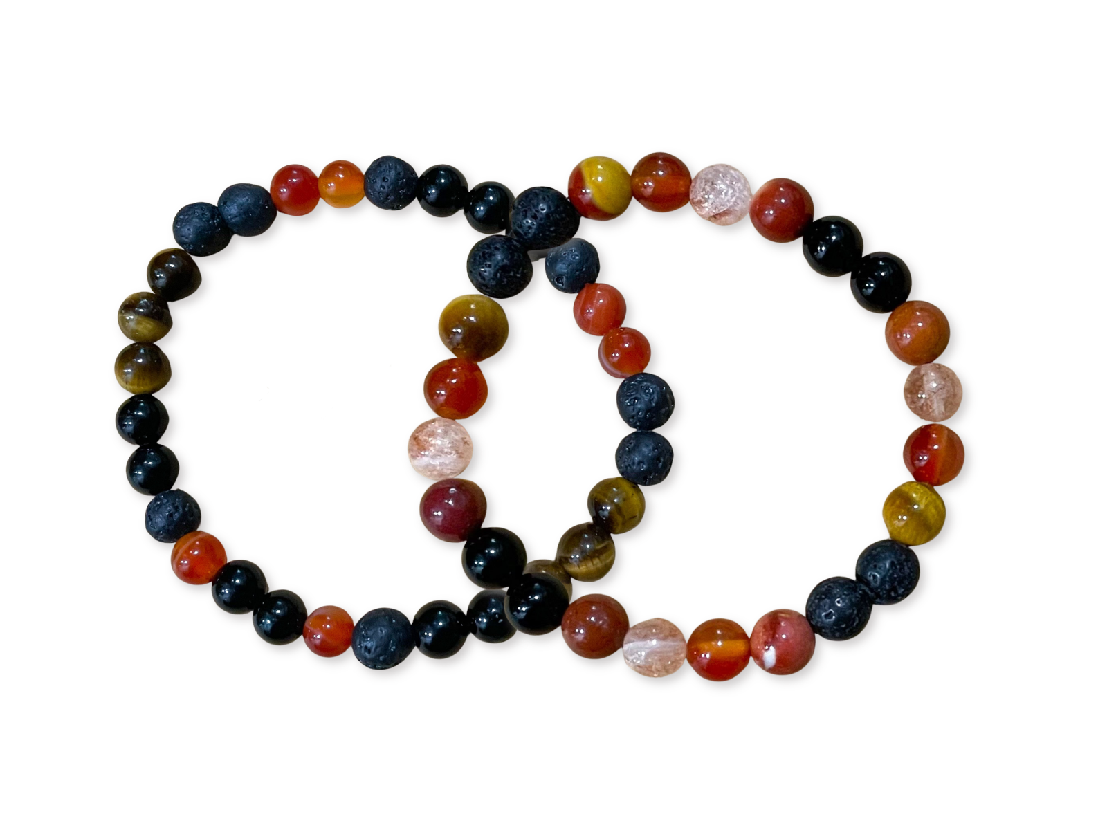 Sacral Chakra  || Carnelian, Tiger's Eye, Mookaite & Sunstone || 8mm & 6mm