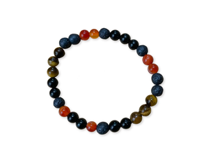 Sacral Chakra  || Carnelian, Tiger's Eye, Mookaite & Sunstone || 8mm & 6mm