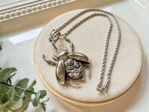 Scarab Necklace || Stainless Steel