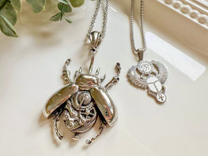 Scarab Necklace || Stainless Steel