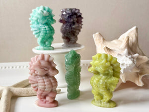 Seahorse Crystal Carving