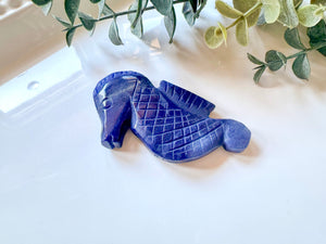 Seahorse Crystal Carving || 3"